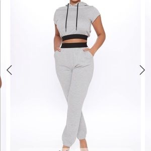 Fashion nova Down to kick it 2pc jogger set